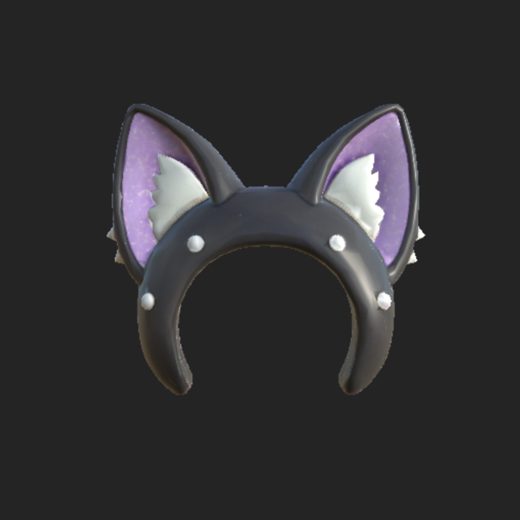 ねこヘアバンド (Cat Ear Headband) 고양이 머리띠