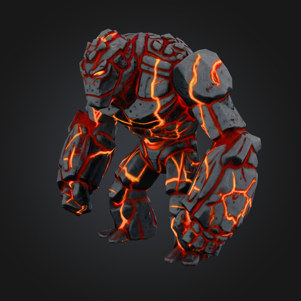 溶岩ゴーレム (Volcanic golem) 용암 골렘