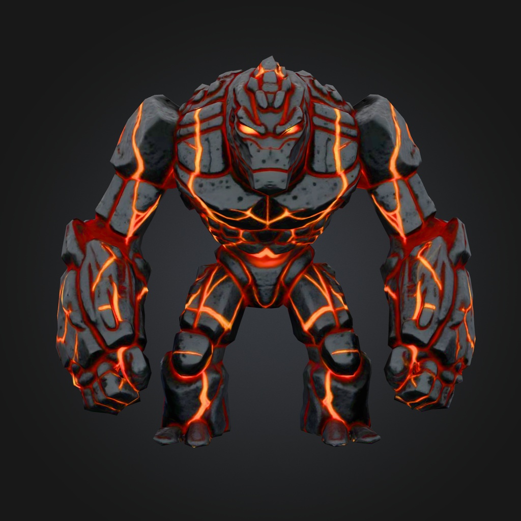 溶岩ゴーレム (Volcanic  golem) 용암 골렘