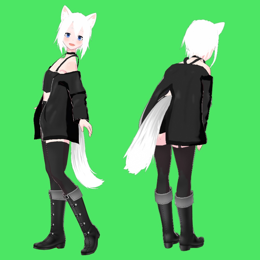 【オリジナル3Dモデル】ロキティア ver1.0【VRM】【vroid model】