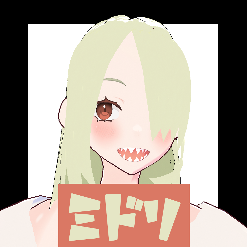 【オリジナル3Dモデル】ミドリ ver1.0【VRM】【VRoid model】