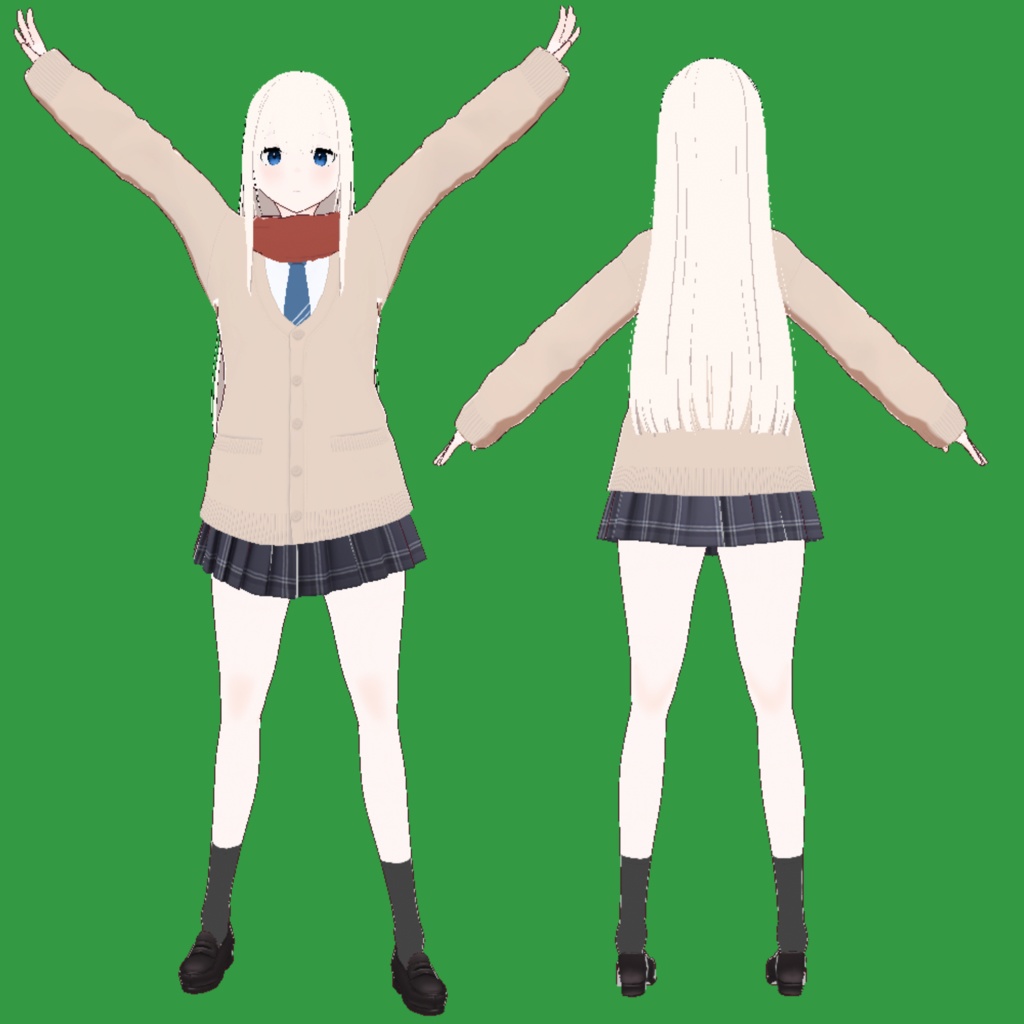 【オリジナル3Dモデル】シオン ver1.0【VRM】【VRoid model】