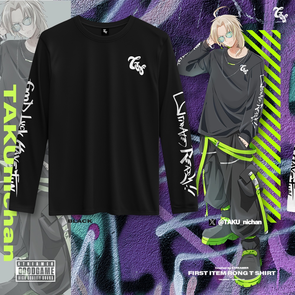 GG Long T shirt BLACK