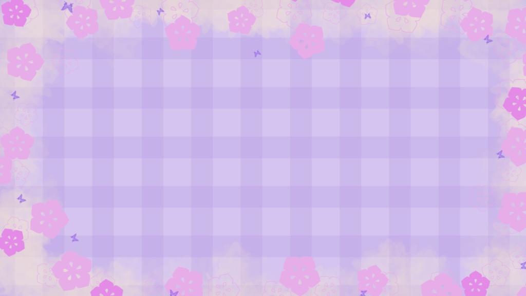 【フリー素材】可愛い系お花の背景素材