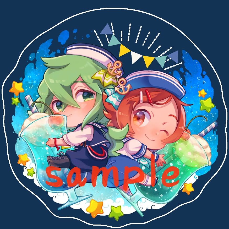 マリンソーダアクリルキーホルダー