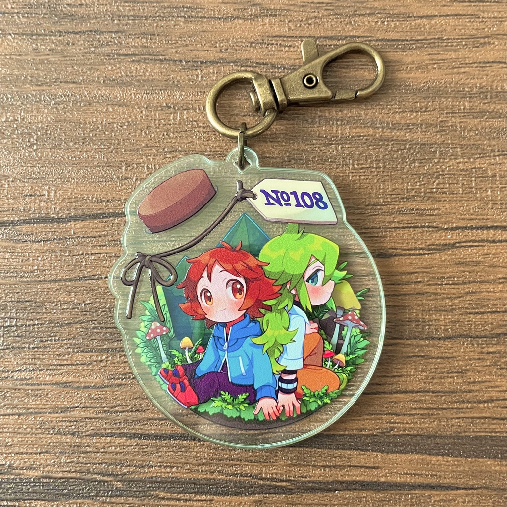 瓶詰めテラリウム【No.108 】アクリルキーホルダー