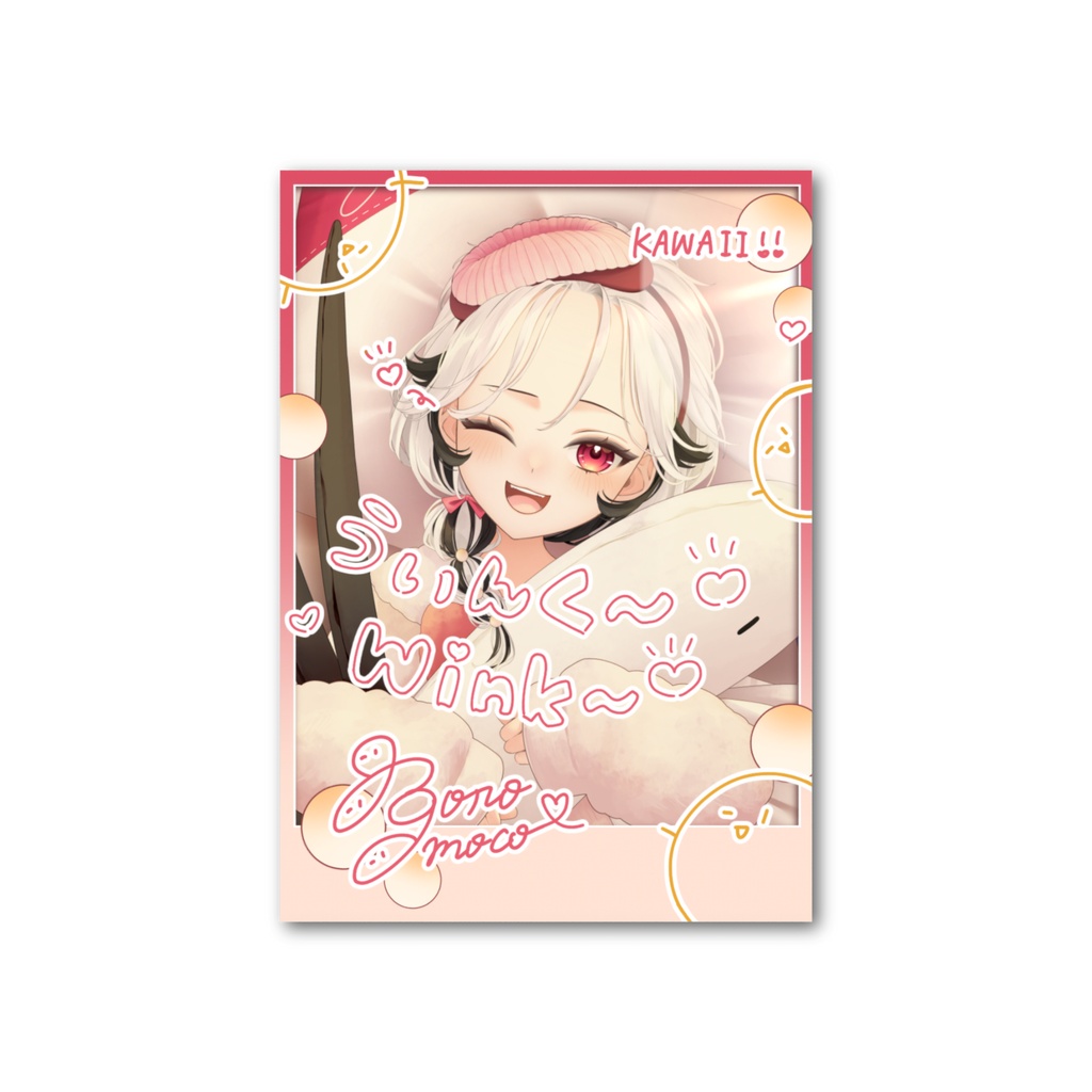 ウィンクぼーろフォト風カード📸Wink Boro photo style card