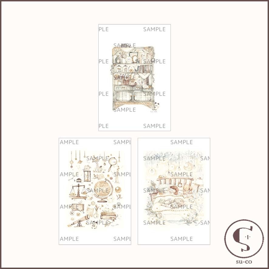 【Postcard】 ナチュラル & アンティーク 〔匿名配送〕