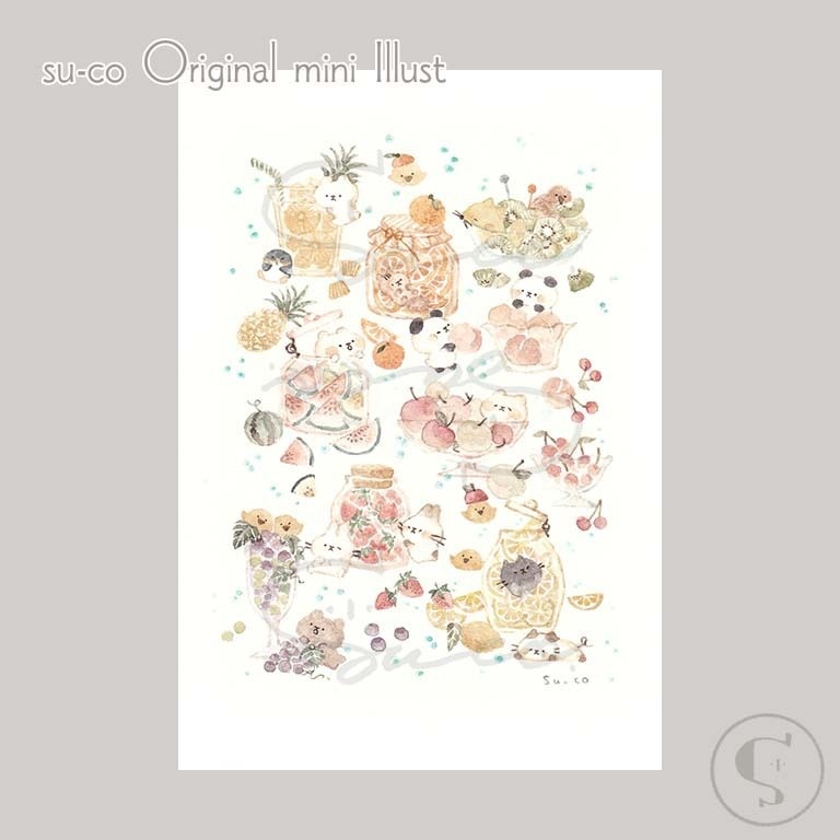 【L判原画】フルーツ10種