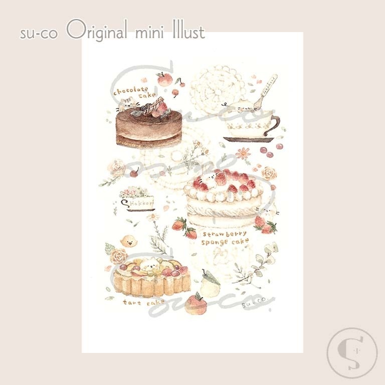 【L判原画】ホールケーキ3種