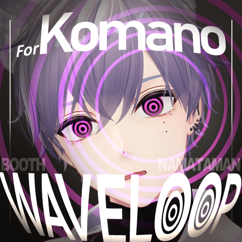 【Komano 狛乃】動くアイテクスチャ【5種】/ Animation Eye Texture /WAVELOOP