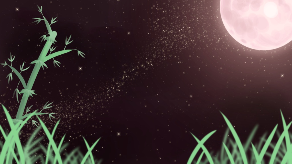 七夕風の配信背景🌙ふみゃまるの配布🌙