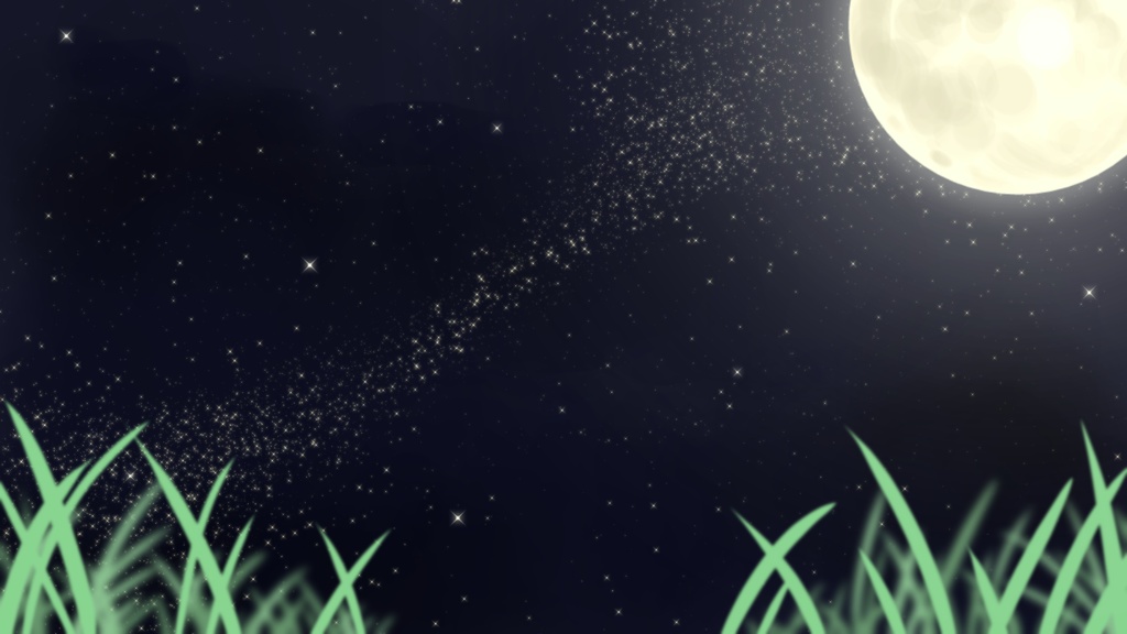 七夕風の配信背景🌙ふみゃまるの配布🌙