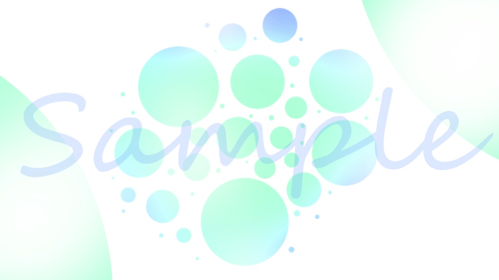 【夏の背景セット】涼しげな水玉模様背景セット【全14種】