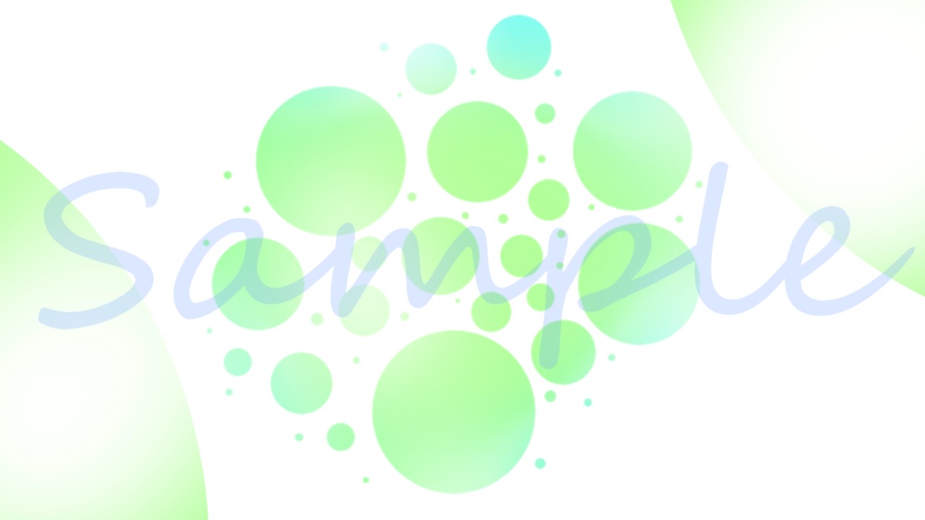 【夏の背景セット】涼しげな水玉模様背景セット【全14種】