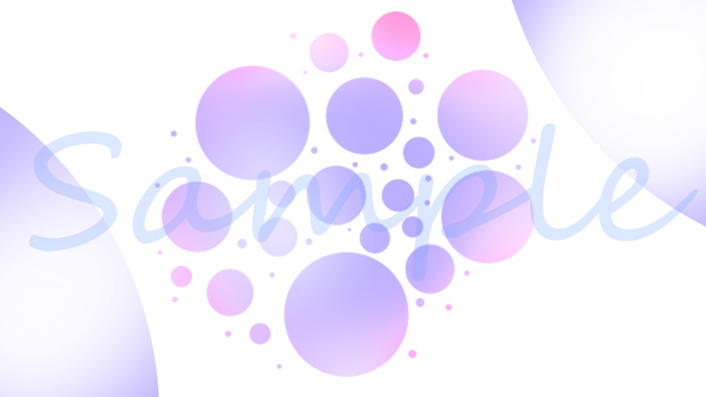 【夏の背景セット】涼しげな水玉模様背景セット【全14種】