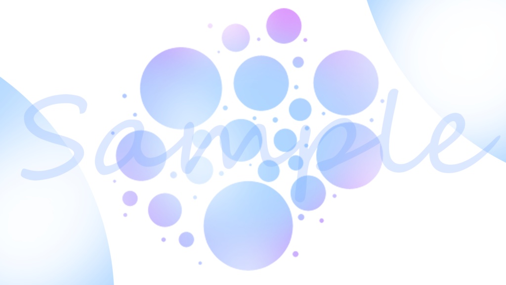 【夏の背景セット】涼しげな水玉模様背景セット【全14種】