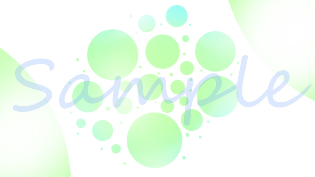 【夏の背景セット】涼しげな水玉模様背景セット【全14種】