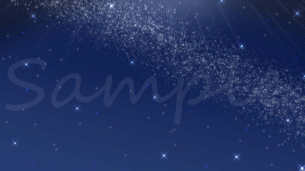 【夏/七夕/夜空】綺麗な夜空セット【おまけコメント枠付き】