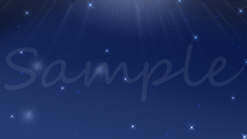 【夏/七夕/夜空】綺麗な夜空セット【おまけコメント枠付き】