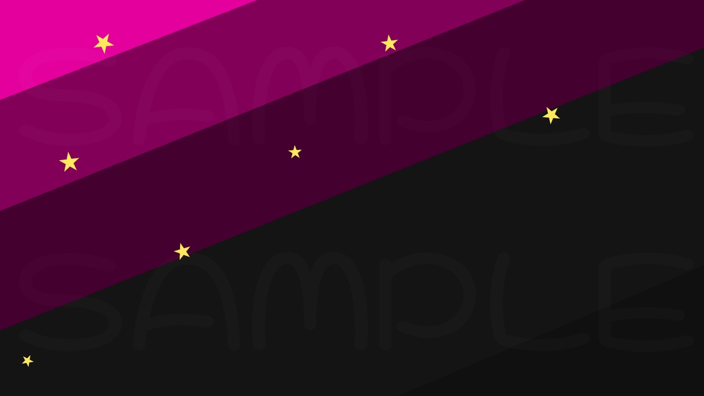 【星空/シンプル】ポップでシンプルな可愛い星空