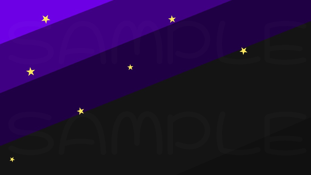 【星空/シンプル】ポップでシンプルな可愛い星空