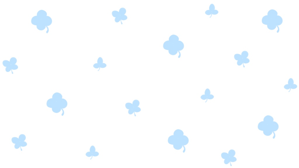 【セット/背景】手描きクローバー【9種類】