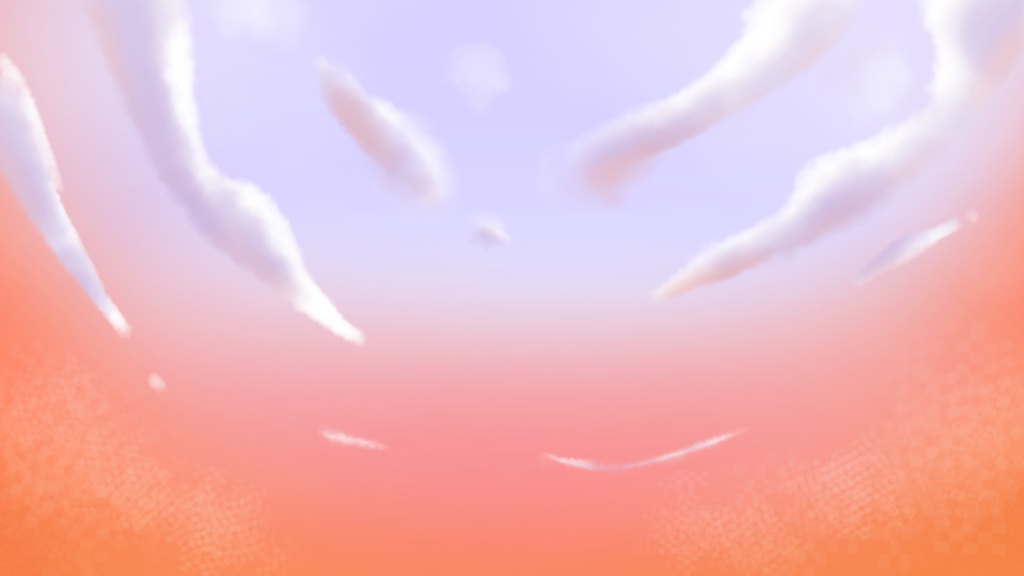 【セット/背景】夕焼け空