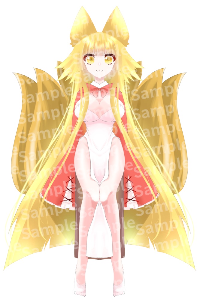 【全身立ち絵】狐っ娘【差分あり】