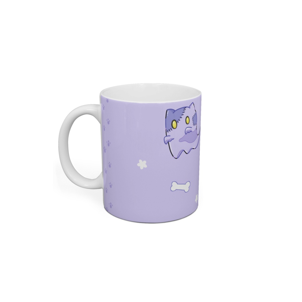 【にゃんまるぷろじぇくと!】ゾンビおばけにゃんこのマグカップ