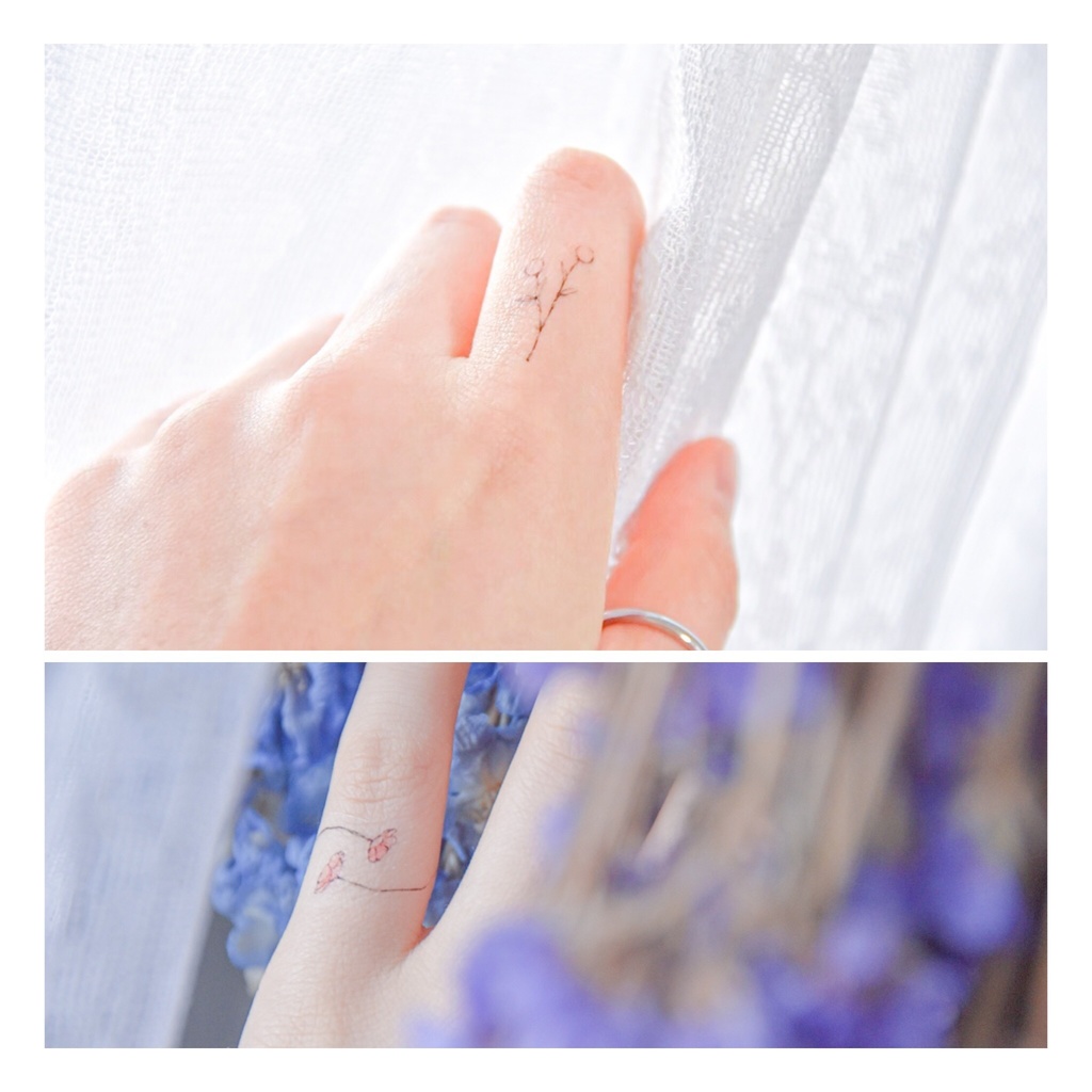 お花のタトゥーシール