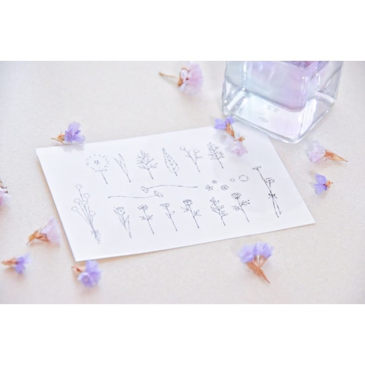 お花のタトゥーシール