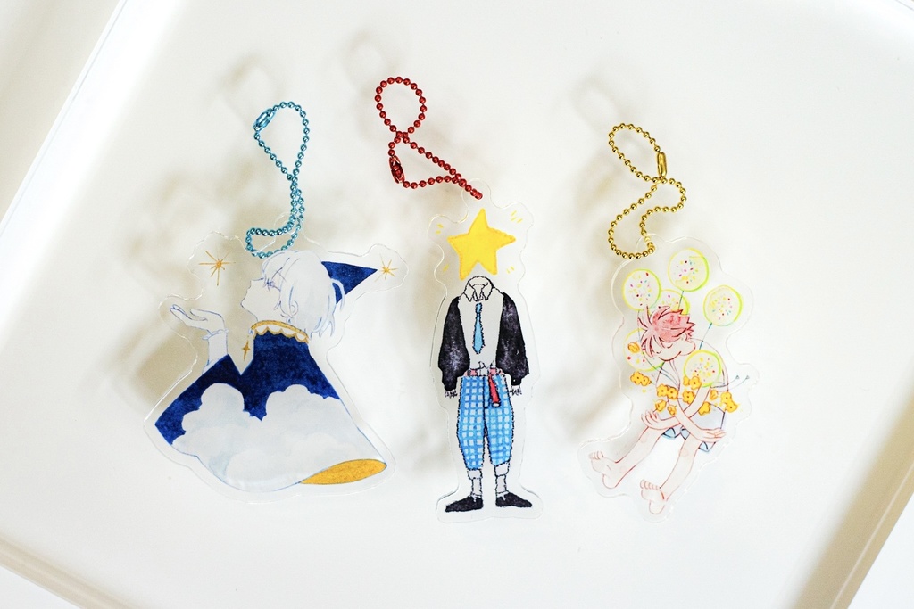 アクリルキーホルダー/3種