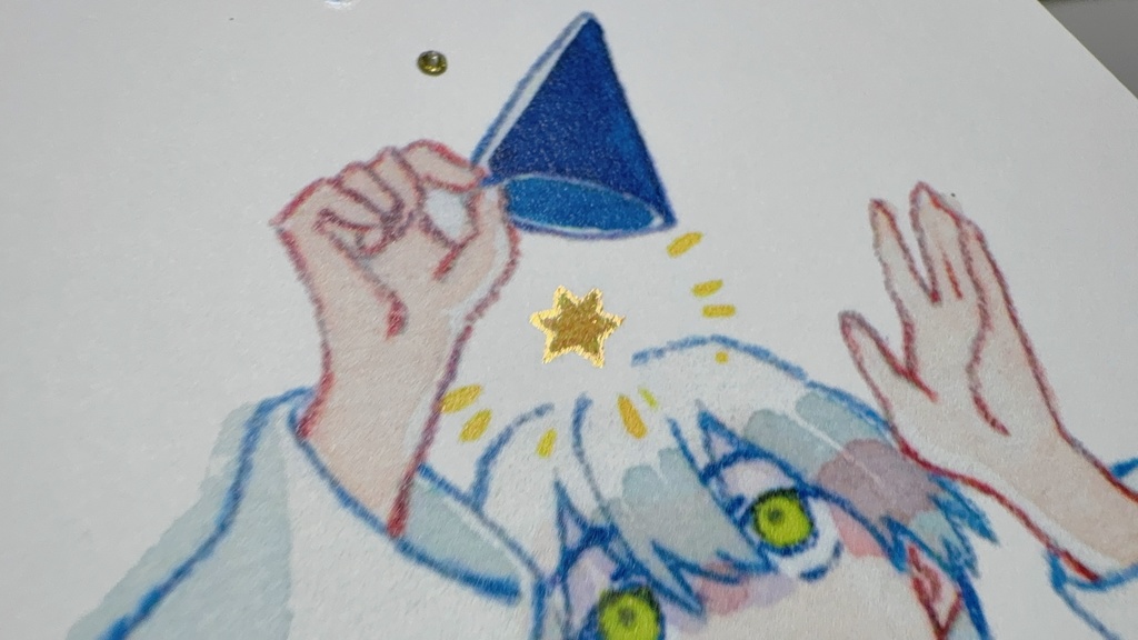 キラキラ複製ドローイング