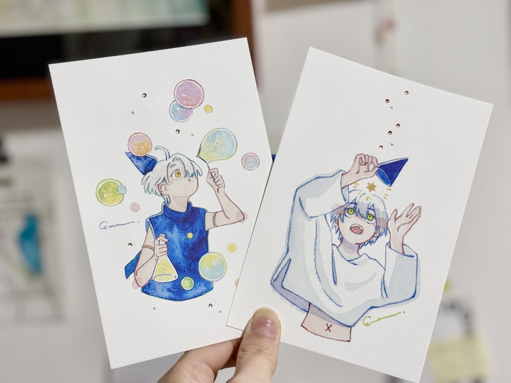 キラキラ複製ドローイング