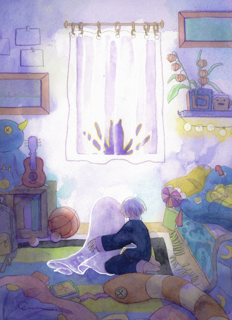 原画「こわいよるも」