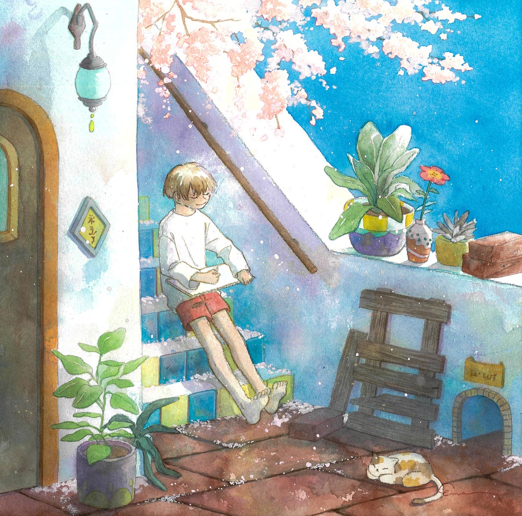 原画「はるいろの風」