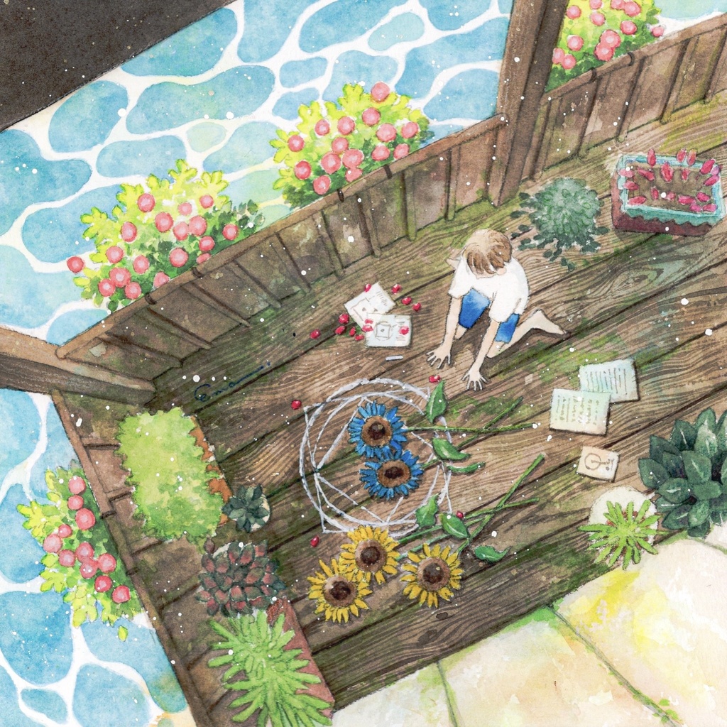 原画「夏を閉じ込めて」