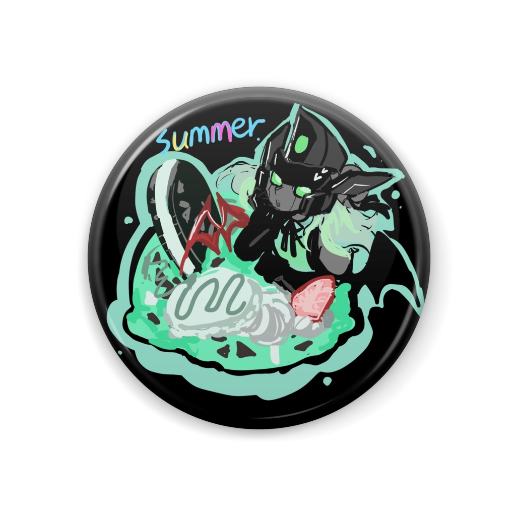 【pixivFACTORY】夏勇者缶バッジ