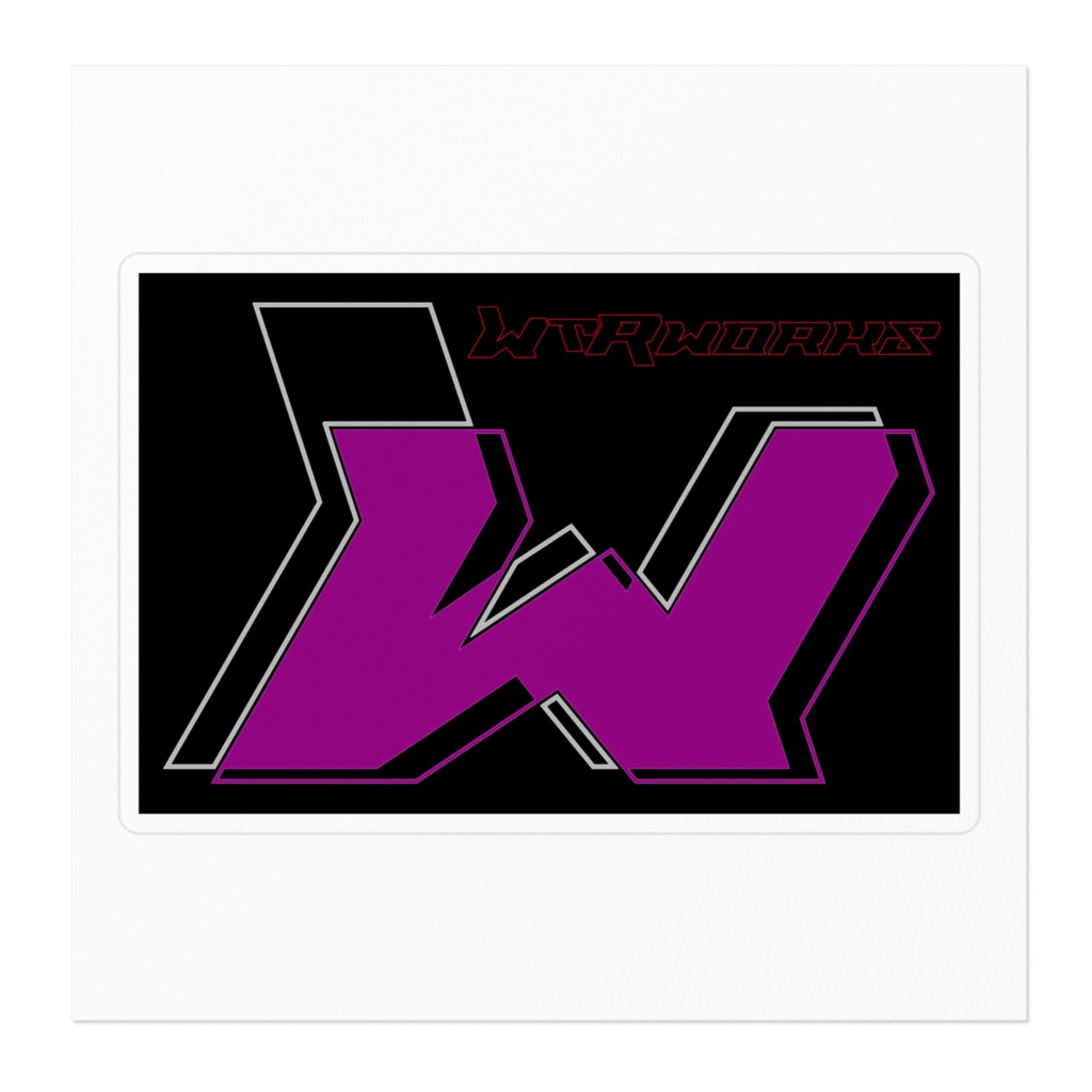 WtRworks 2024ver ロゴマーク ミニステッカー