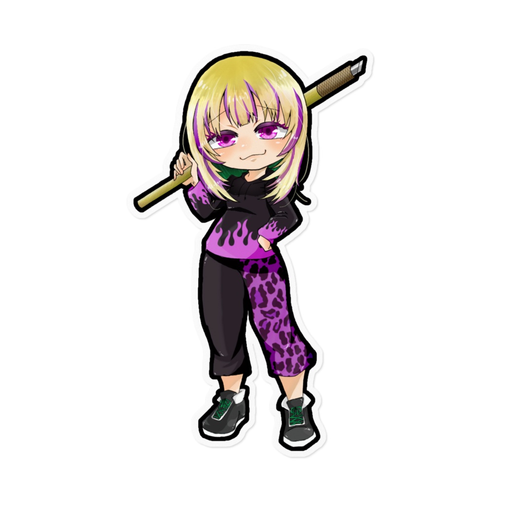 看板娘 なっちゃん ステッカー