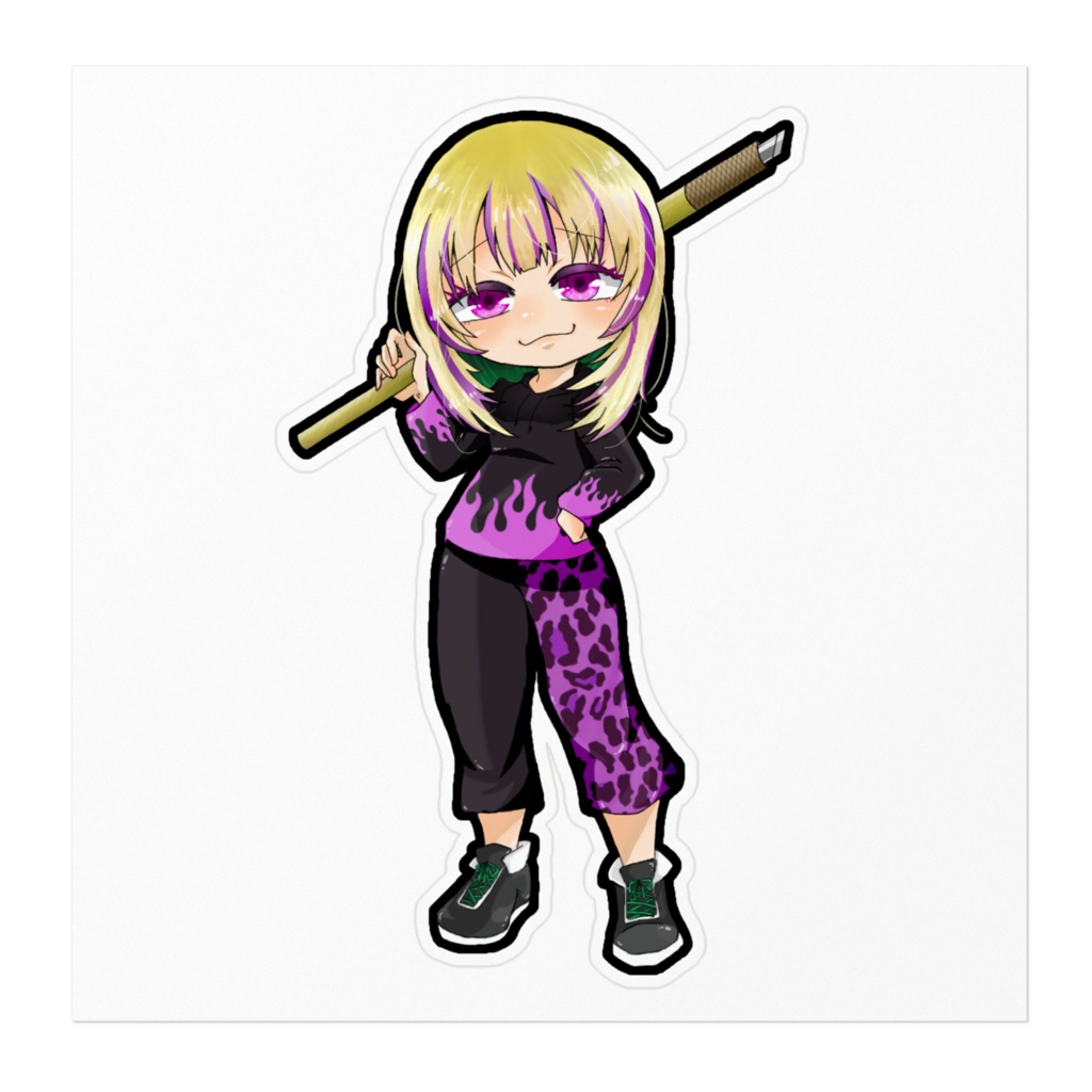 看板娘 なっちゃん ステッカー