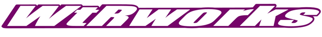 WtRworks ロゴ ver.1 カッティングステッカー