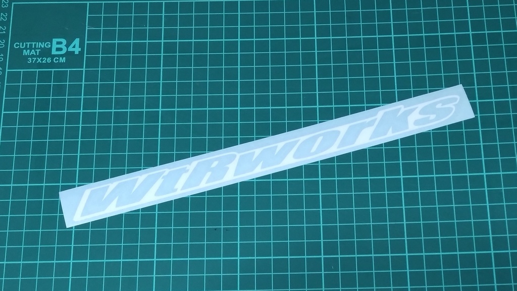 WtRworks ロゴ ver.1 カッティングステッカー