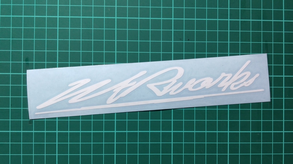 WtRworks ロゴ ver.2 カッティングステッカー
