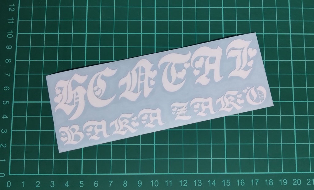 MSGK words カッティングステッカー