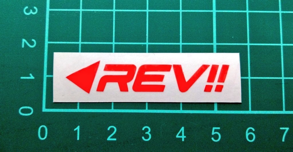 タコメーター用 REVマーク ステッカー