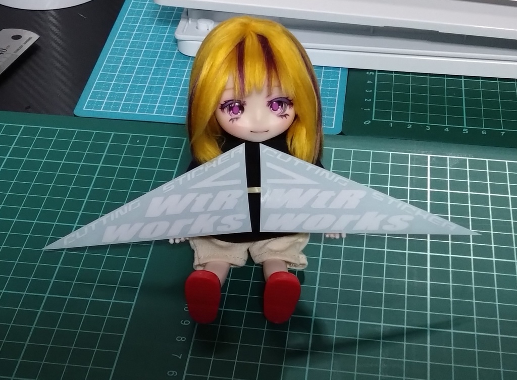 WtRworksロゴ(三角ver) カッティングステッカー