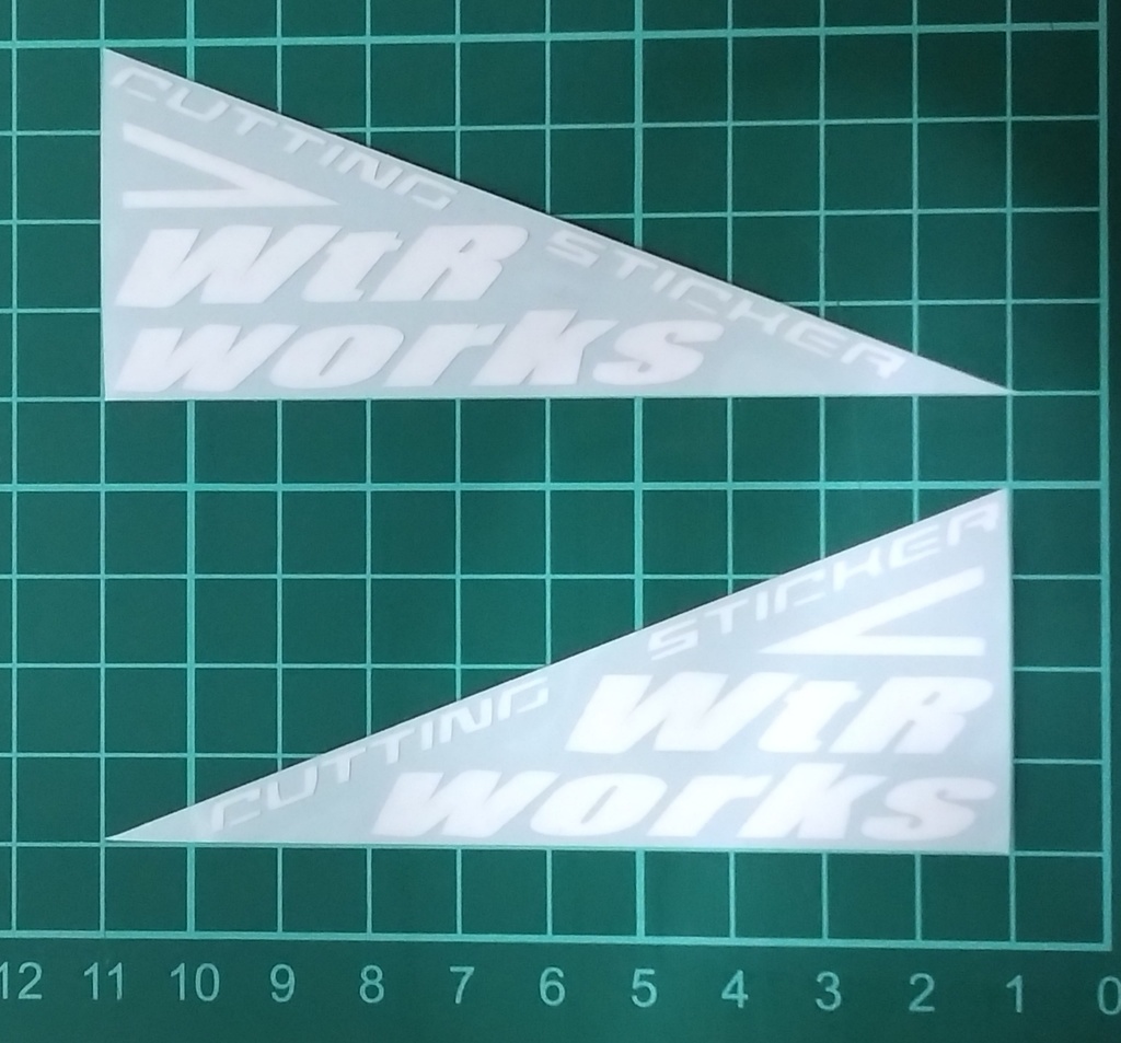 WtRworksロゴ(三角ver) カッティングステッカー