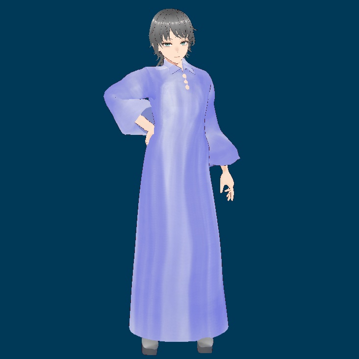 long dress "very peri" of 2022 trend color / ロングワンピース